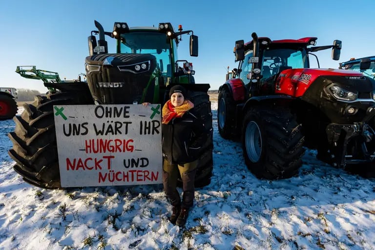 Manifestação de agricultores na Alemanhadfd
