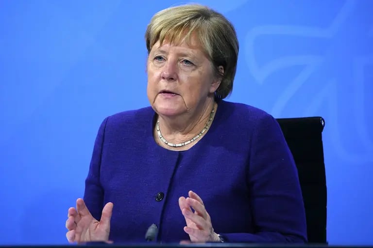 Angela Merkel en Berlín el 18 de noviembre. Fotógrafo: Pool/Getty Images Europedfd