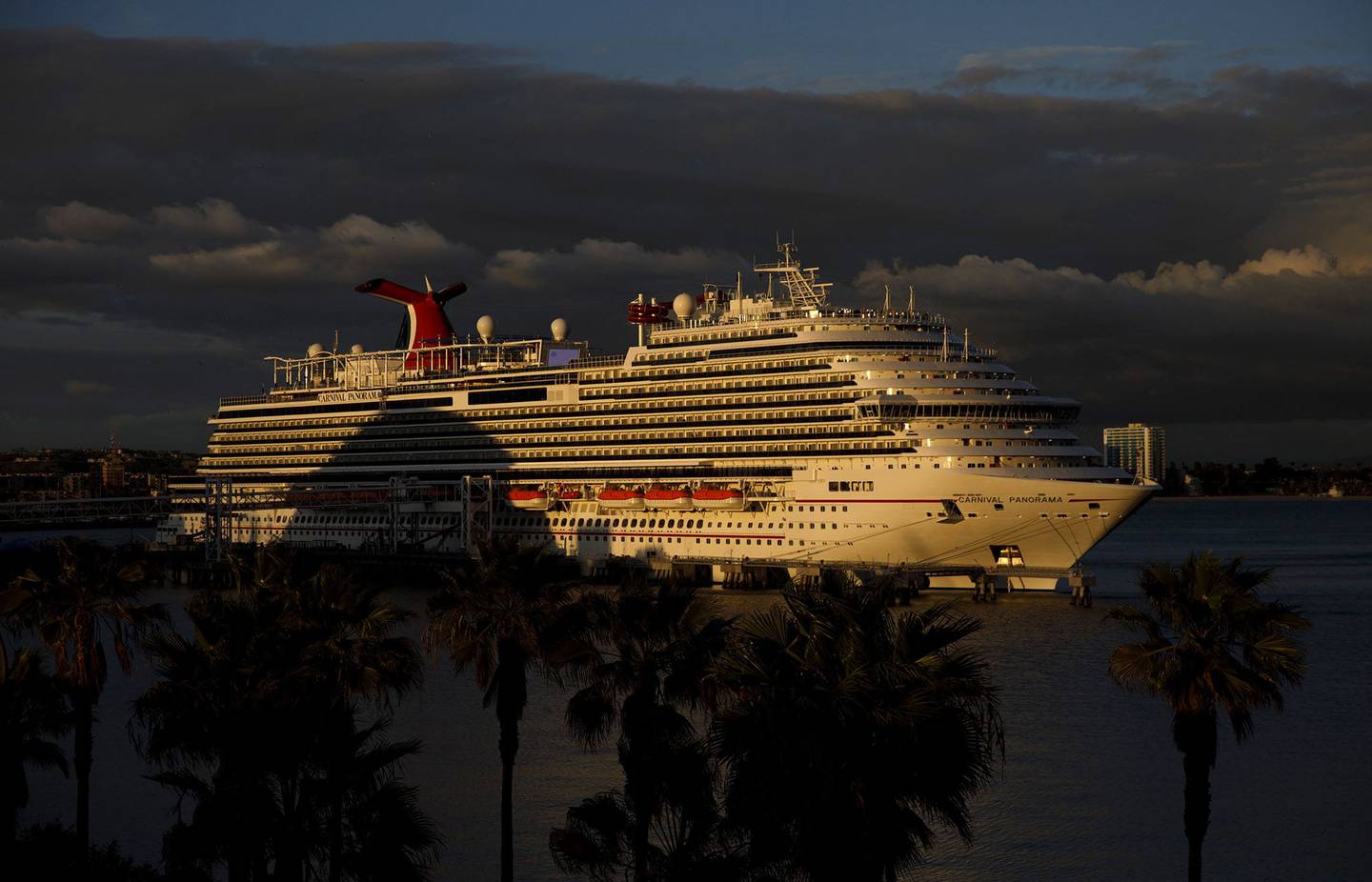 Carnival's cruise ship Panorama docking at Long Beach, California.dfd