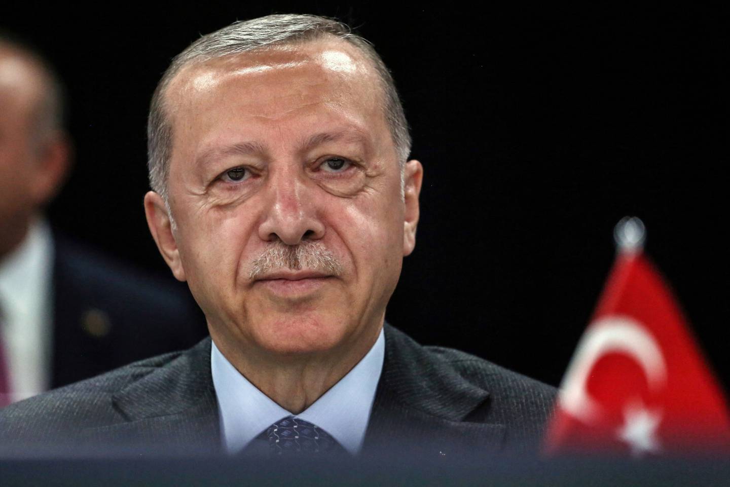 Recep Tayyip Erdogan, presidente de Turquía, en una reunión en el último día de la cumbre de la Organización del Tratado del Atlántico Norte (OTAN) en el Centro de Congresos de Ifema en Madrid, España, el jueves 30 de junio de 2022.