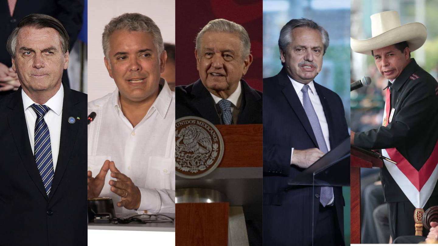 Presidentes de LatAm, composición Bloomberg Línea
