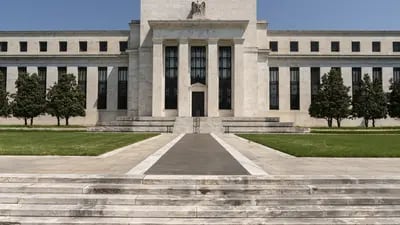 El edificio de la Reserva Federal Marriner S. Eccles en Washington, D.C., Estados Unidos, el domingo 22 de mayo de 2022. Fotógrafo: Joshua Roberts/Bloomberg