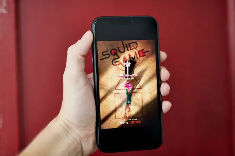 Interfaz de 'Squid Game' en la app de Netflix.dfd