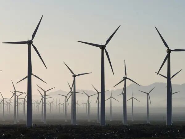 Parque eólico na Califórnia: economia americana amplia adesão a fontes renováveis de energia (Bing Guan/Bloomberg)