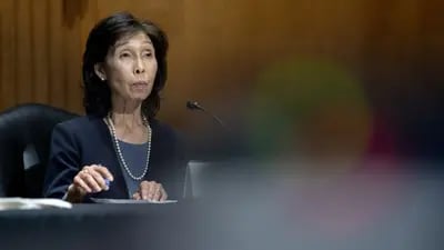 Nellie Liang, subsecretaria del Tesoro de EE.UU. nominada por Joe Biden, escucha durante una audiencia de confirmación del Comité de Finanzas del Senado en Washington, D.C., EE.UU., el martes 25 de mayo de 2021. Fotógrafa: Stefani Reynolds/Bloomberg