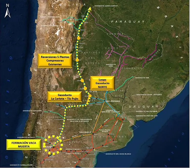 Obras de Reversión Gasoducto Norte (Fuente: Diario Río Negro)dfd