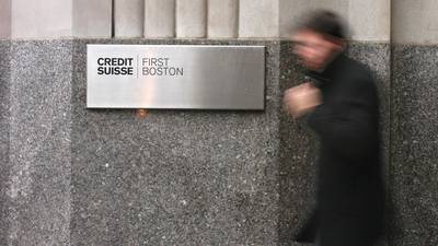 Credit Suisse First Boston tendrá una estructura de socios similar a Goldman Sachsdfd
