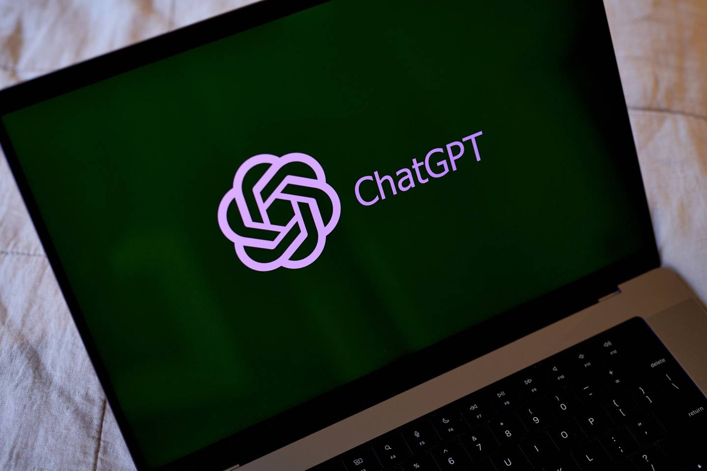 El logotipo de ChatGPT en una computadora portátil colocada en el distrito de Brooklyn de Nueva York, EE. UU., el jueves 9 de marzo de 2023.