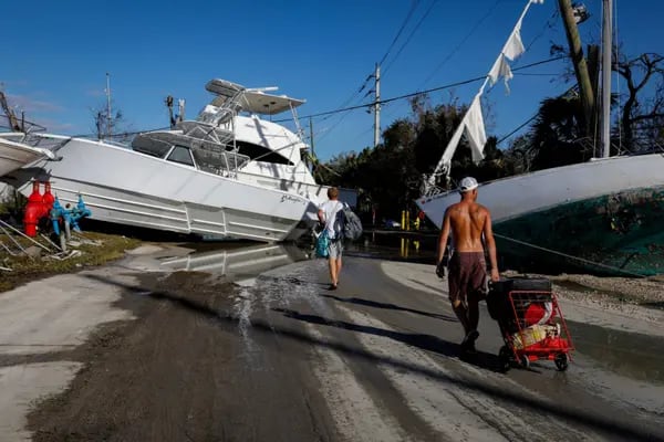 Imagen de Fort Myers tras el paso del huracán Ian