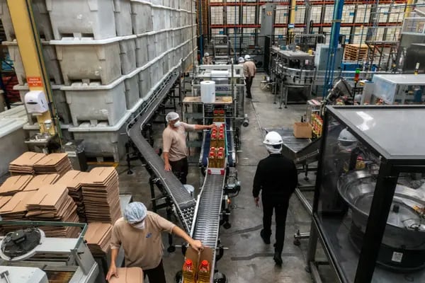 A Fabrica de Jabon La Corona Production Facility As June Consumer Prices Rose