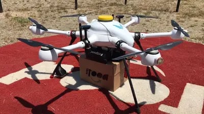 iFood's delivery drone. Photo: iFood/Courtesy
