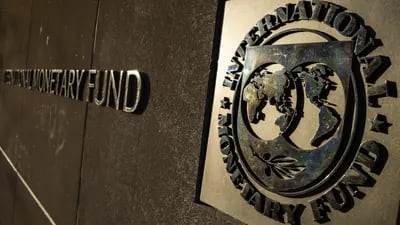 La sede del Fondo Monetario Internacional (FMI) en Washington, D.C., Estados Unidos, el sábado 3 de abril de 2021. Fotógrafo: Samuel Corum/Bloomberg