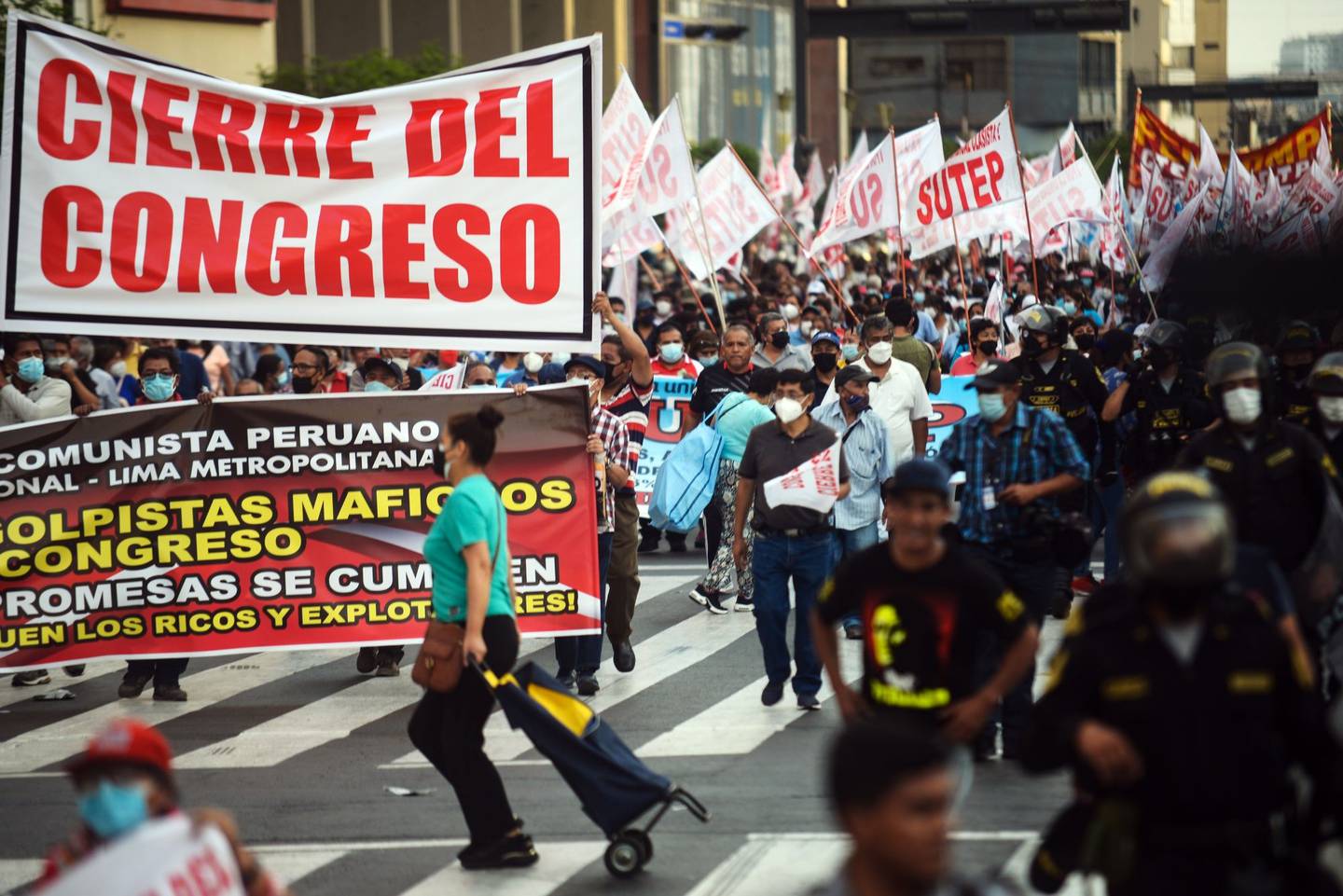El pasado 7 de abril se produjeron protestas en Perú para pedir la dimisión del presidente Pedro Castillo.