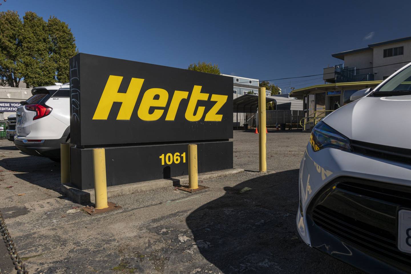 Un establecimiento de alquiler de Hertz en Berkeley, California, EE.UU.