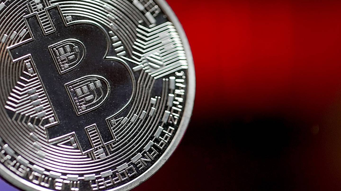 Ilustración de un token de bitcoin