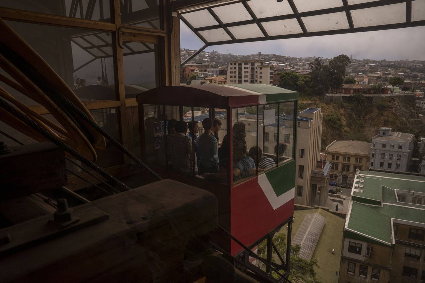Un funicular en Valparaíso, en Chile. Fotógrafa: Tamara Merino/Bloombergdfd