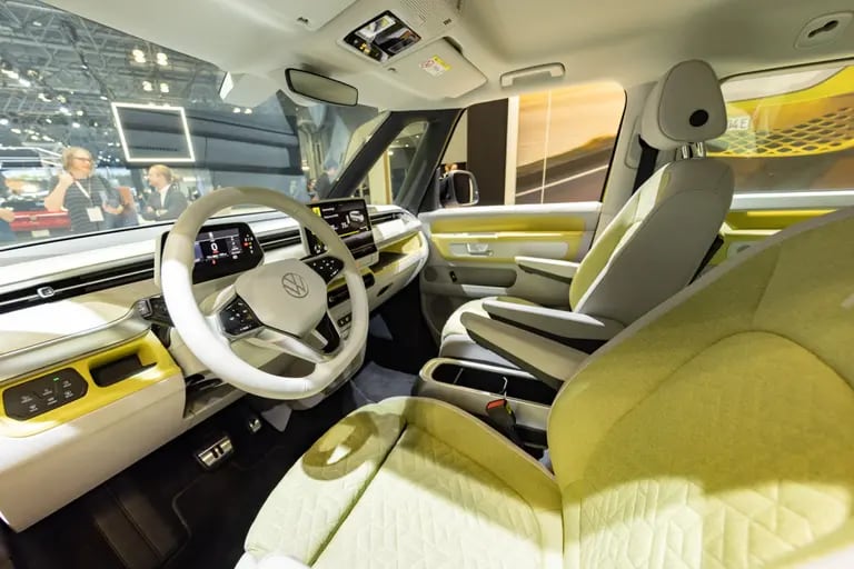 El interior de un Volkswagen ID. Buzz. Fotógrafo: Jeenah Moon/Bloombergdfd