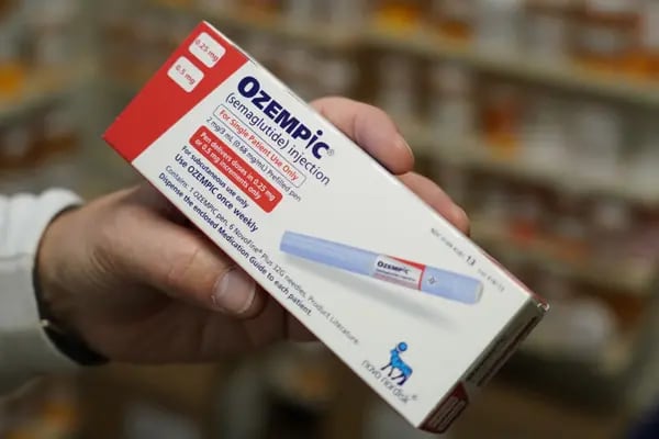 A box of Novos Ozempic at a pharmacy in Provo, US. Photographer: George Frey/Bloomberg