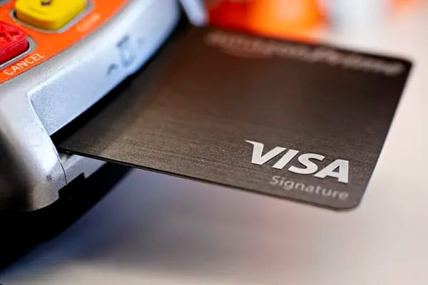 Ganancia de Visa aumenta un 17% a medida que crece el gasto en tarjetas de crédito