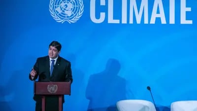 Durante la Cumbre de Acción Climática de las Naciones Unidas en 2019.