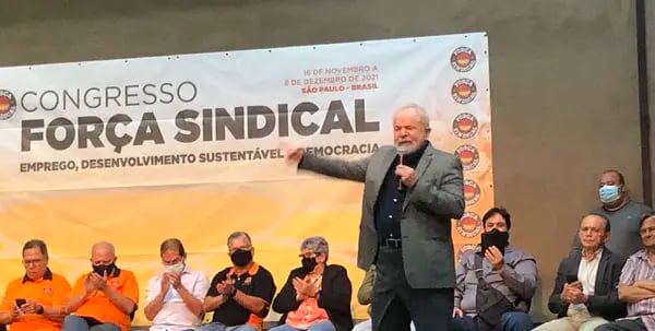 Lula discursa em Congresso da Força Sindical