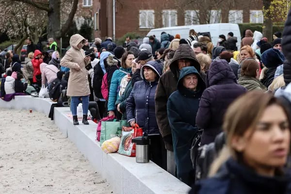 Refugiados ucranianos en Bélgica