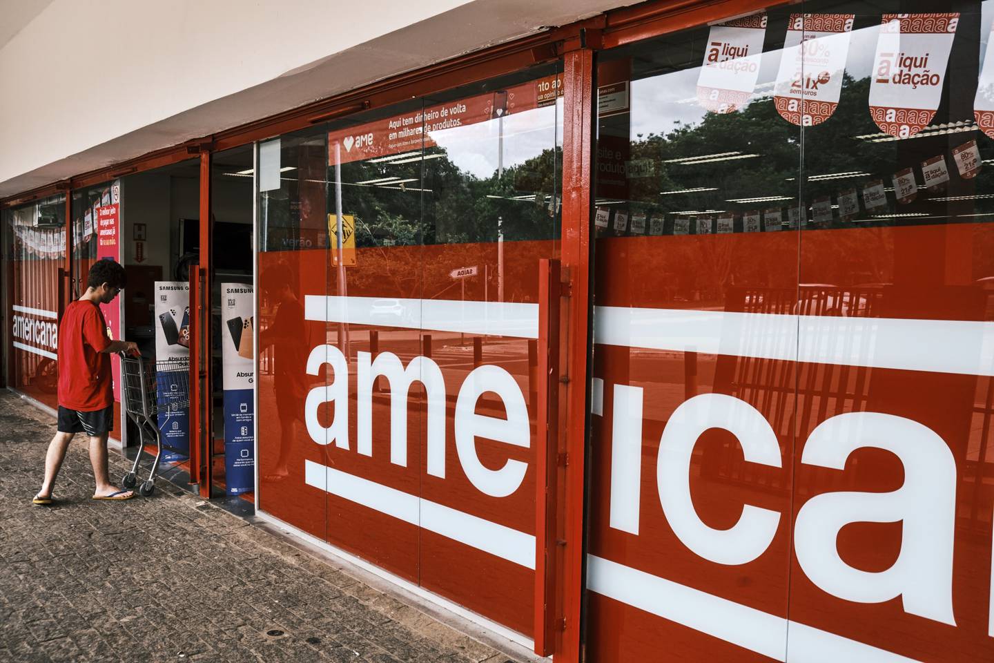 Una tienda de Americanas en Brasilia