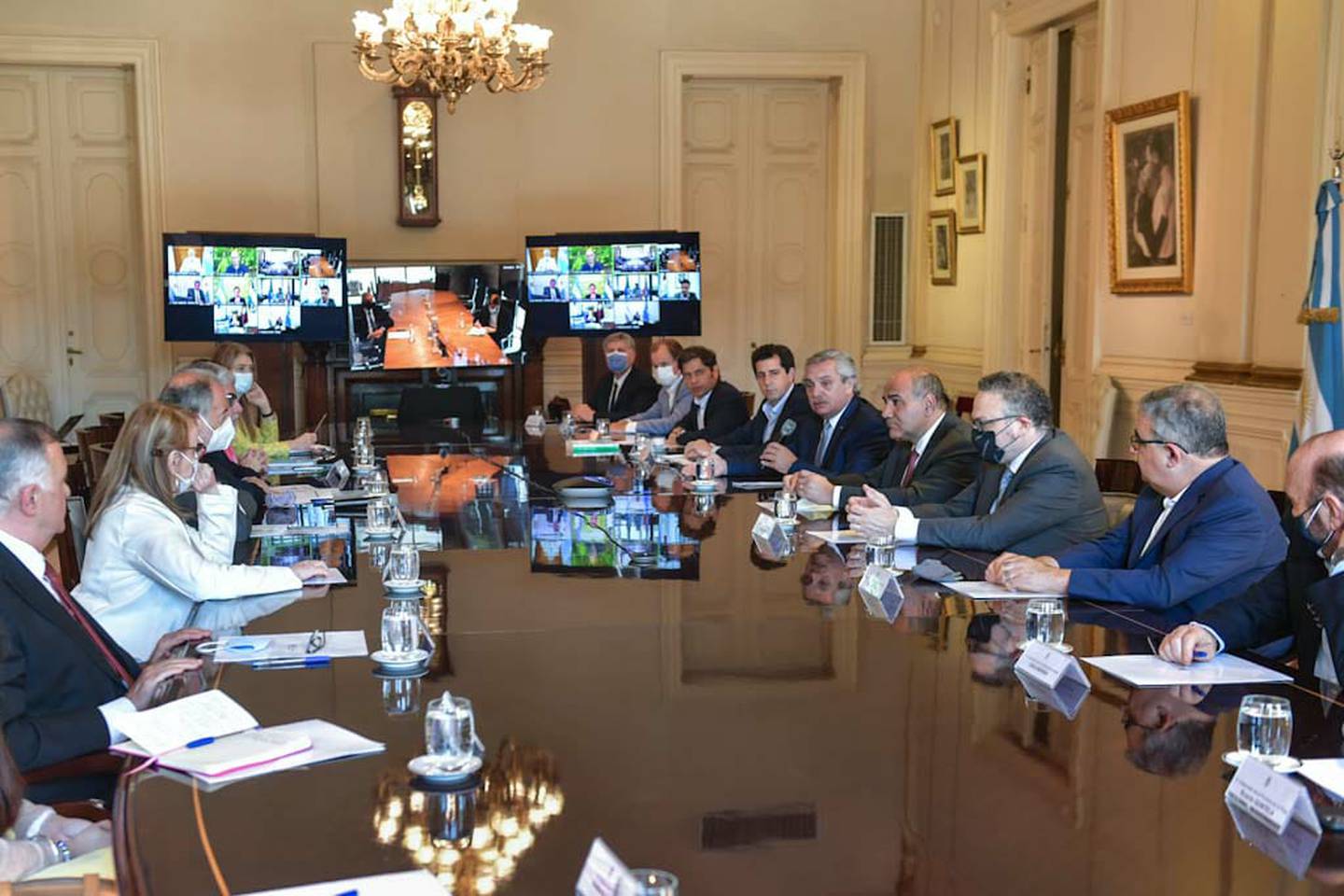 El presidente participó del encuentro con gobernadores en Casa Rosada