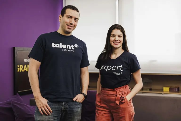 Mauricio Betti e Renata Betti, sócios fundadores da Talent Academy, startup de RH (Foto: Divulgação)dfd