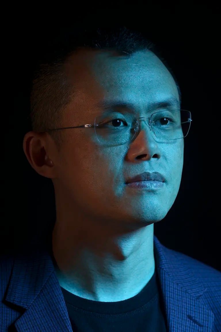 Changpeng Zhao, director general de Binance, una plataforma de criptodivisas, posa para un retrato en Singapur el 28 de mayo de 2021. dfd