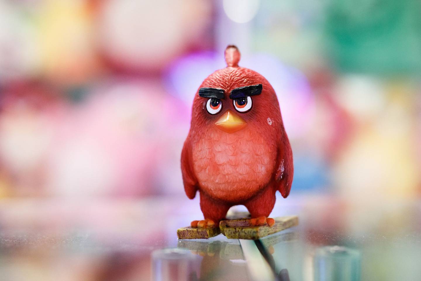 A model of Angry Birds character 'Red' sits on display inside the Rovio Entertainment Oy headquarters in Espoo, Finland.
