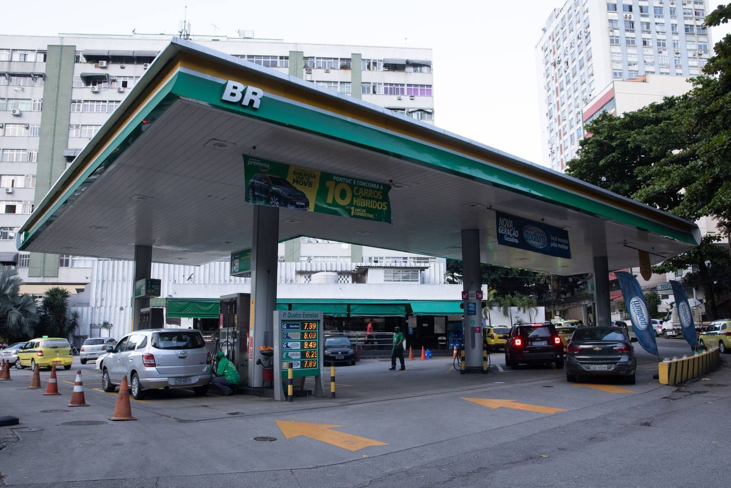 Signage outside a Petroleo Brasileiro SA (Petrobras) gas station in Rio de Janeiro, Brazil, on Friday, June 17, 2022. Brazil's state-controlled oil giant Petrobras increased fuel prices in a political setback for President Jair Bolsonaro, who is fighting to contain inflation in an election year.
