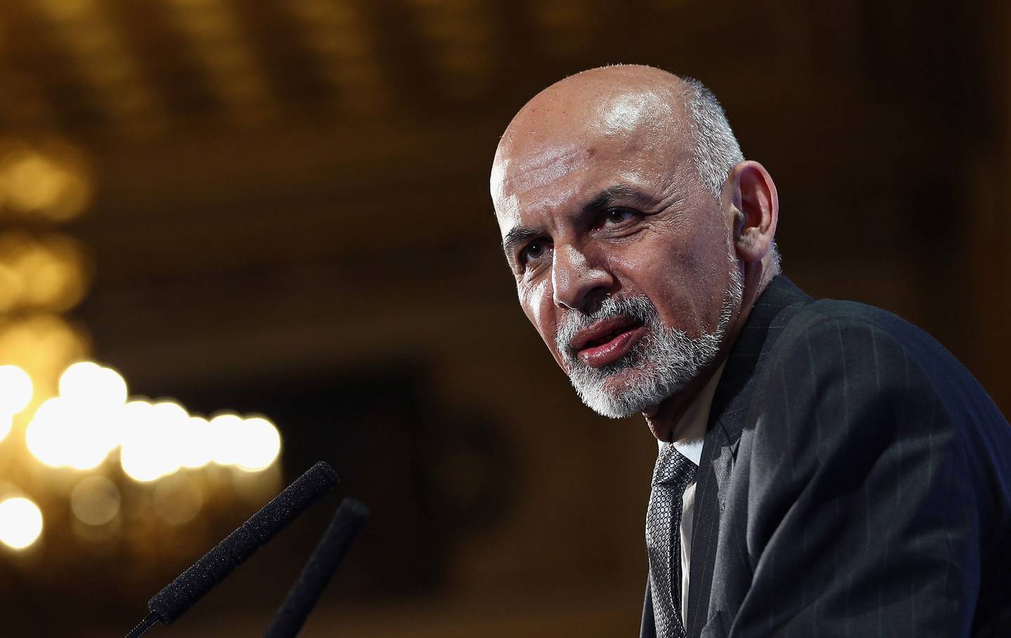 Ashraf Ghani , Photographer: Dan Kitwood/Getty Images