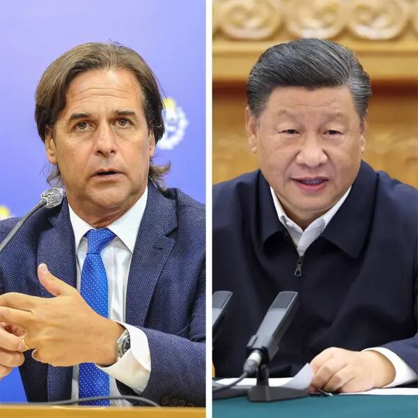 Lacalle Pou y Xi Jinping