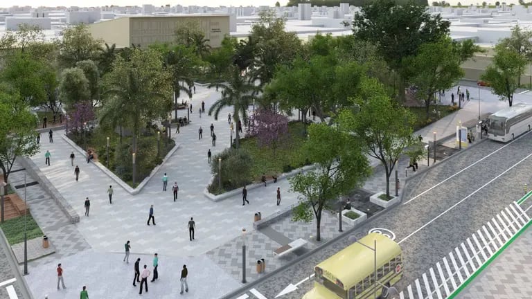 La intervención en el Centro Histórico de San Salvador incluirá al Parque Bolívar. Foto: VMTdfd