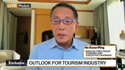Ho Kwon Ping, CEO da operadora de hotéis Banyan Tree, diz estar otimista sobre as perspectivas para a indústria de turismo da Tailândia