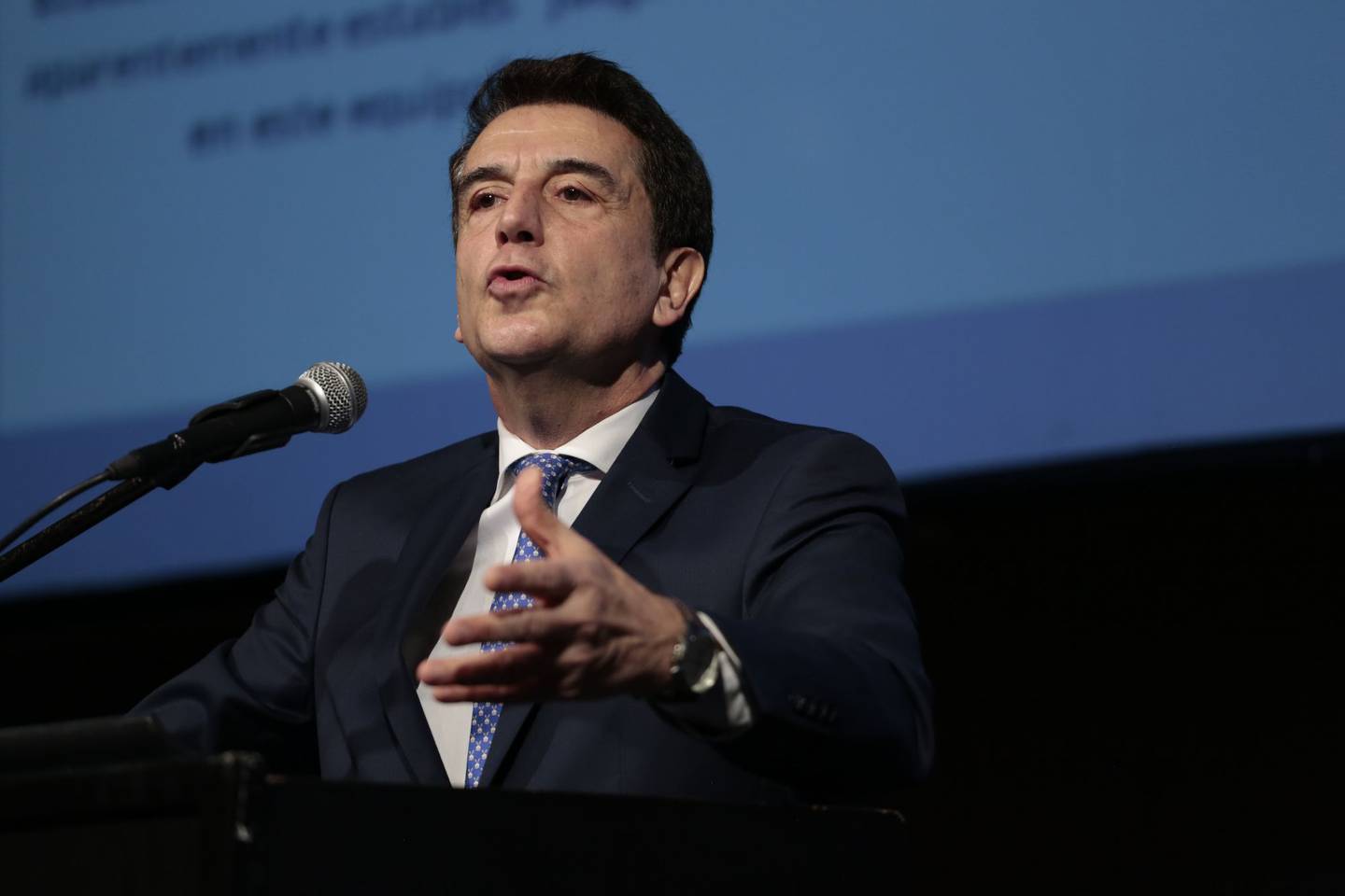 El economista habla durante la Conferencia Anual del IAEF en Buenos Aires, Argentina, en junio de 2017.