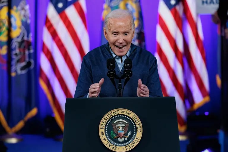 Foto del presidente de los Estados Unidos Joe Biden: Hannah Beier/Bloombergdfd