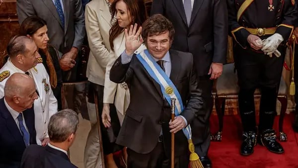 Milei reforça ‘choque na economia’ e ajuste do estado ao tomar posse na Argentinadfd