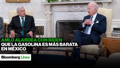 AMLO alardea con Biden que la gasolina es más barata en Méxicodfd