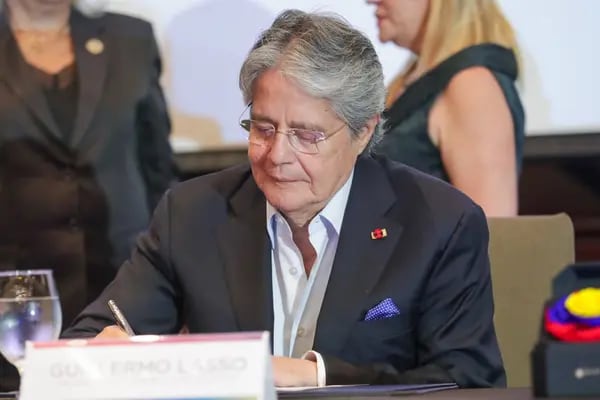 Guillermo Lasso, presidente del Ecuador.