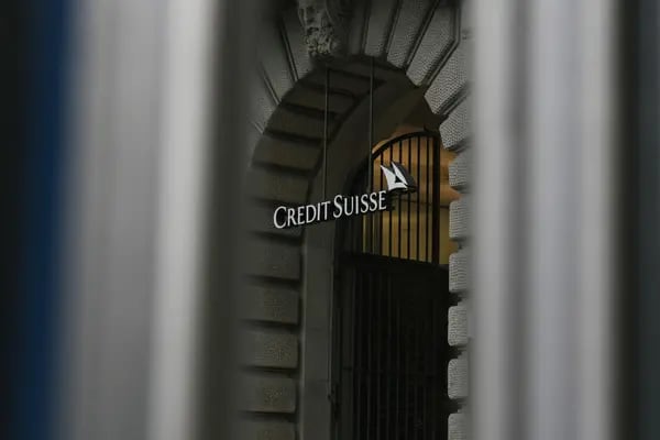O Credit Suisse está tendo dificuldade de sair de uma sequência de perdas