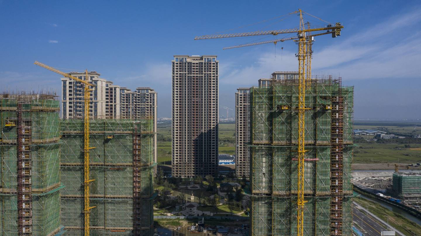 Edificios de dapartamentos en el proyecto en construcción Riverside Palace de China Evergrande Group en Taicang, provincia de Jiangsu, China, el viernes 24 de septiembre de 2021.dfd