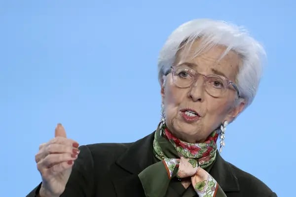 Christine Lagarde, presidenta del Banco Central Europe.