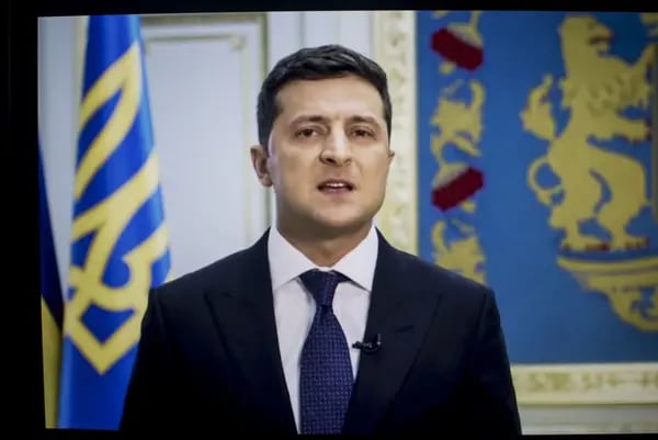 El presidente ucraniano