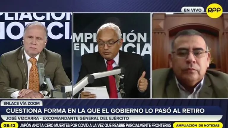 Ministro de Defensa de Perú evalúa renunciar tras denuncia de excomandante del Ejército.dfd