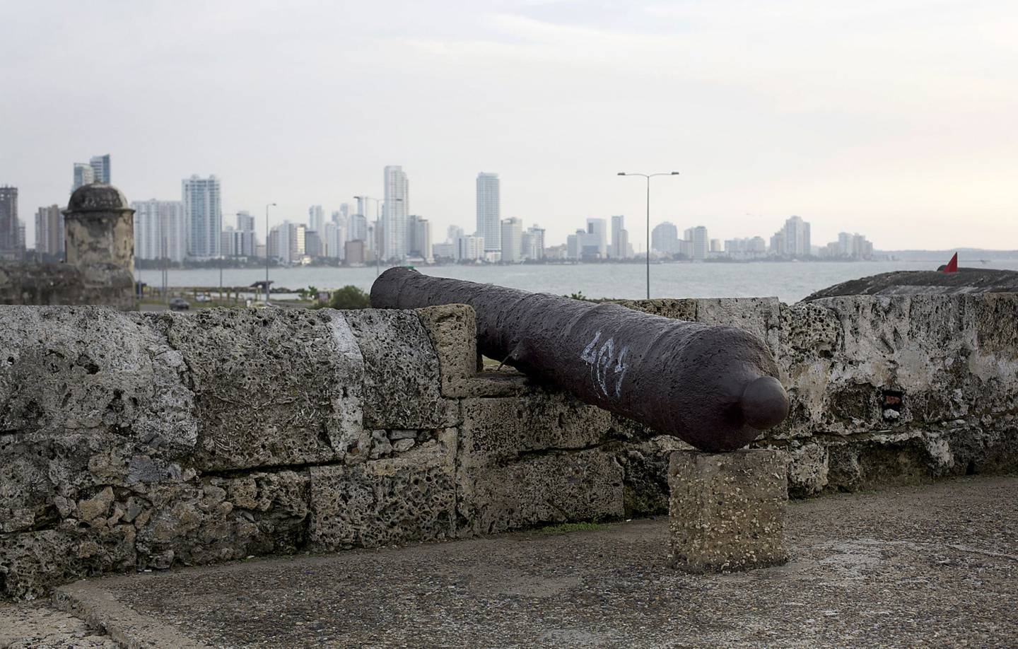 Vista general de la ciudad amurallada - Cartagena.