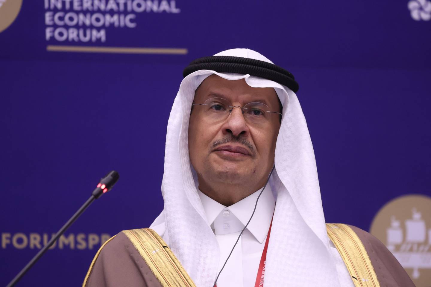 Abdulaziz bin Salman, ministro de energía de Arabia Saudita, en el Foro Económico Internacional de San Petersburgo (SPIEF), Rusia, el jueves 3 de junio de 2021.