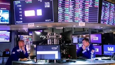 Operadores en la Bolsa de Nueva York (NYSE)