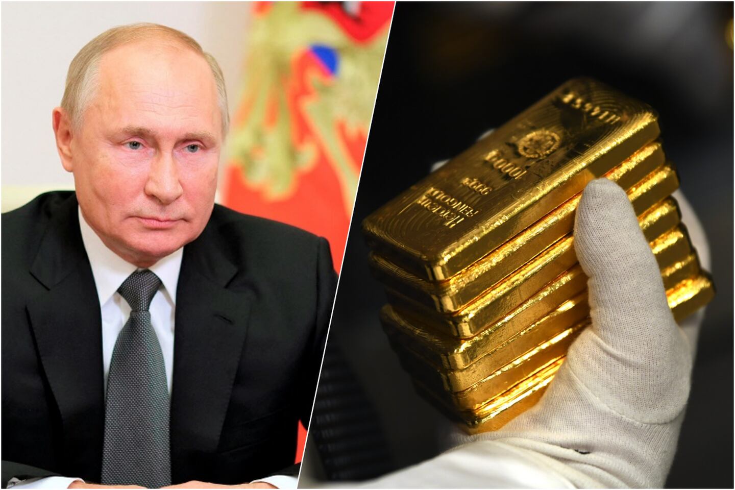 Rusia ataca Ucrania: Oro sube a su máximo de un año mientras activos refugio suben por ataques a Ucrania. (Fotos: Bloomberg)